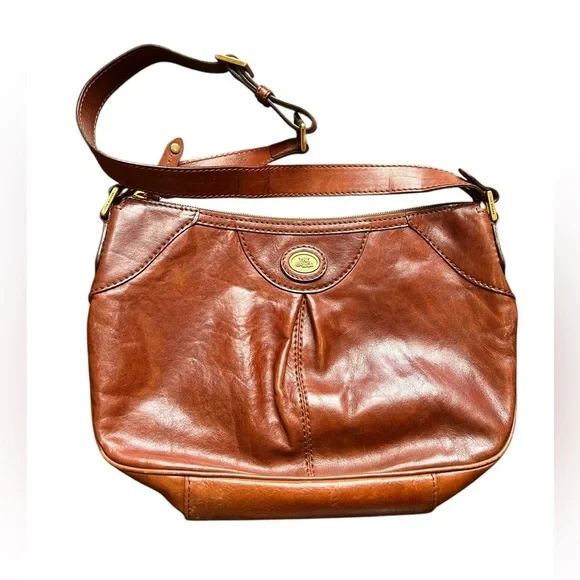 The Bridge Vintage Brown Leather Shoulder / Crossbody Bag - Picture 4 of 16